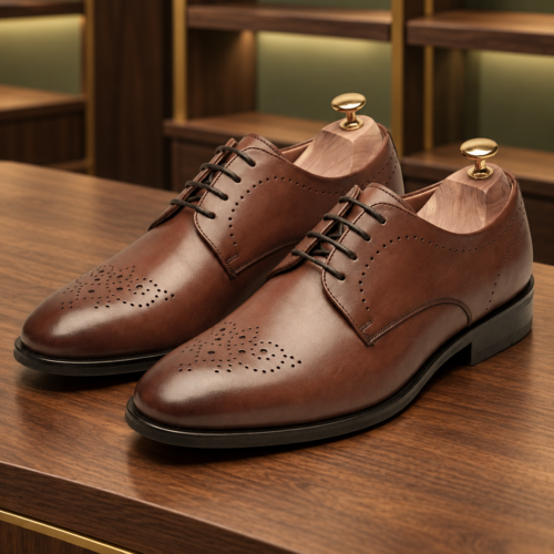 1790413109_dsafsafs (2) Men's Modern Cap Toe Oxford Shoes Premium Leather Lace-Up Formal Business Footwear